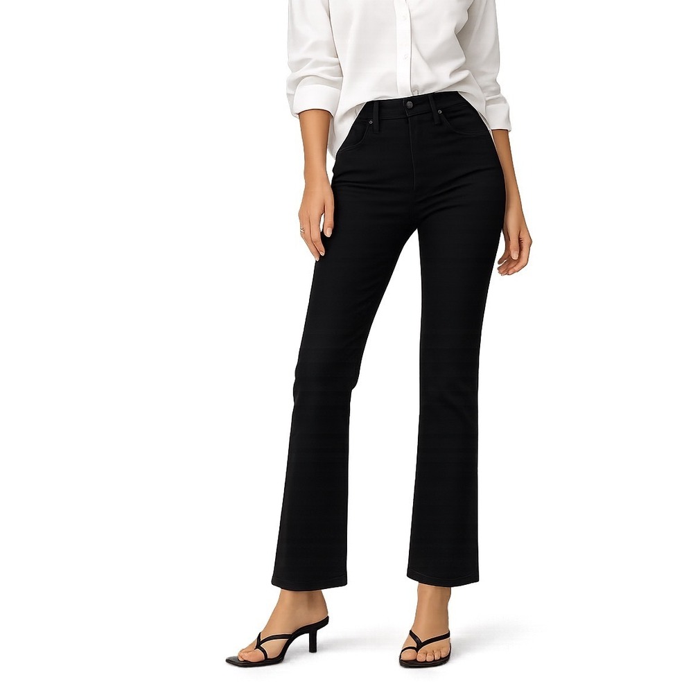 MOTHER‎ High Waisted Rider Ankle Jeans Women's 25 Black Stretch Denim